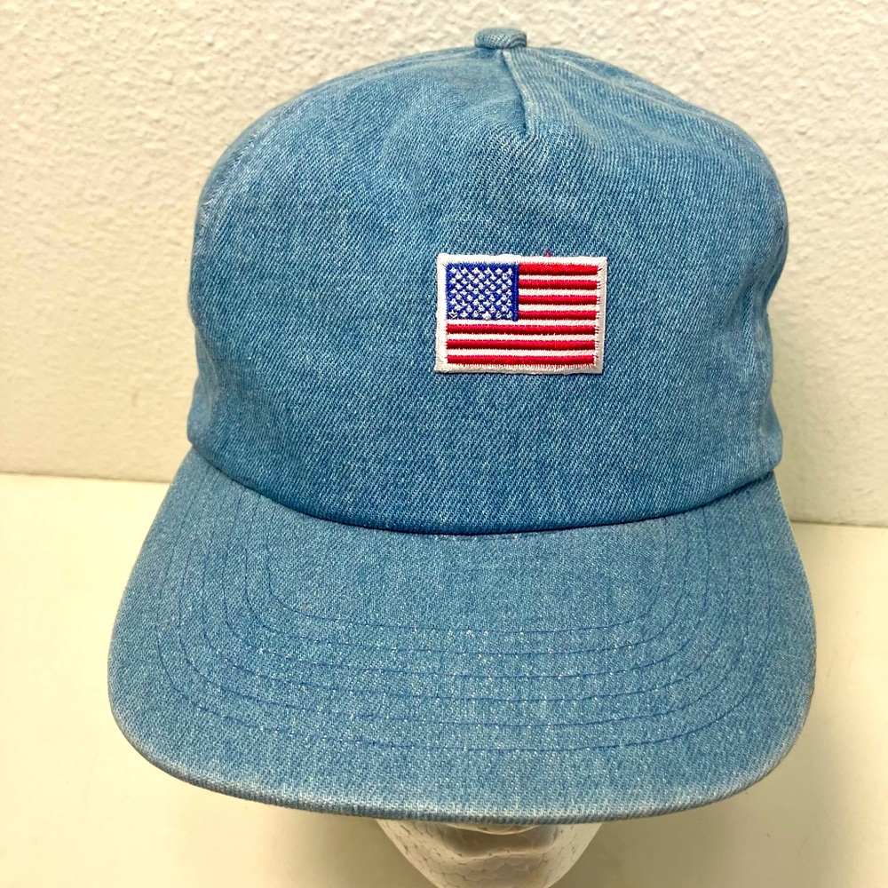 Vintage‎ cotton American flag patriotic dad hat 4th of July festive cap baseball